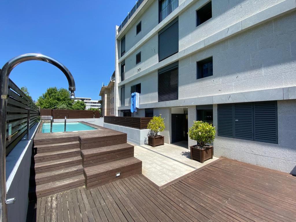 Baiona, Playa Santa Marta, Piscina Διαμέρισμα Εξωτερικό φωτογραφία